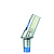 Абатмент SICvantage Standard Abutment blue,anterior,25°angle,GH 1.0 mm(incl.Screw  and Cap)